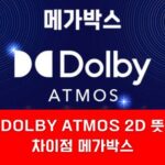 DOLBY ATMOS 2D 뜻 차이 메가박스